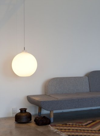 Wohlert taklampe Ø40 - opal