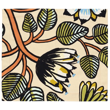 Marimekko Tiara dækkeserviett 35x40 cm, sand/grøn/orange - SandOrangeGrøn | KitchenOne