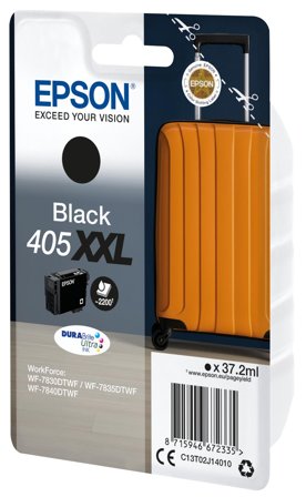 Epson 405XXL - XXL-størrelse - svart - original - blekkpatron