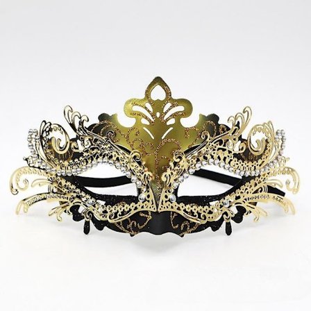 Maske for maskerade, Mardi Gras-dekorasjoner, venetianske masker for kvinner