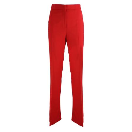 Msgm, Straight Trousers Rood, Dames, Maat:S