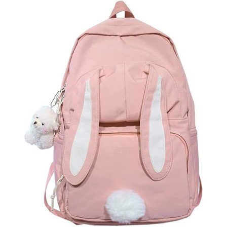 Kanin Rygsæk, Kanin Skole Rygsæk, Kanin Rygsæk til Piger, Kanin Rygsæk til Skole (C-Pink)