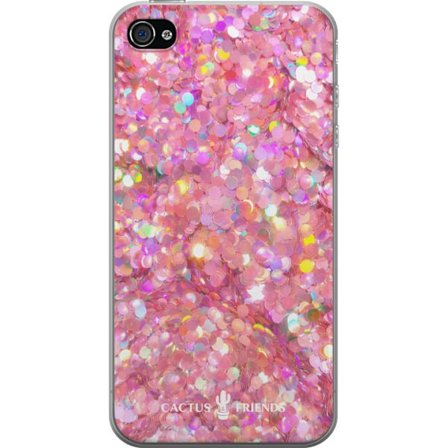 Kompatibelt Mobilskal till Apple Apple iPhone 4 Cactus and Friends – PinkGlitter