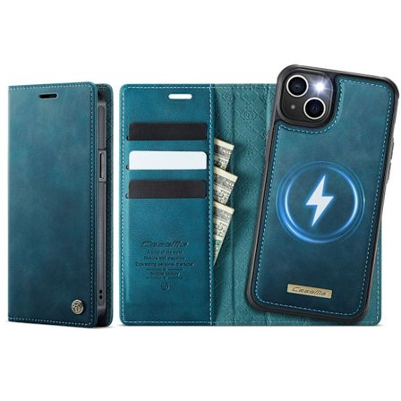 CASEME iPhone 15 Wallet Cover MagSafe RFID Blocking - Green