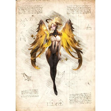 A3 Print - Overwatch artwork - Mercy v2