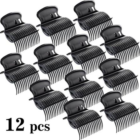 12 stk. Hot Roller Clips Hårkrøller Claw Clips Udskiftning Roller