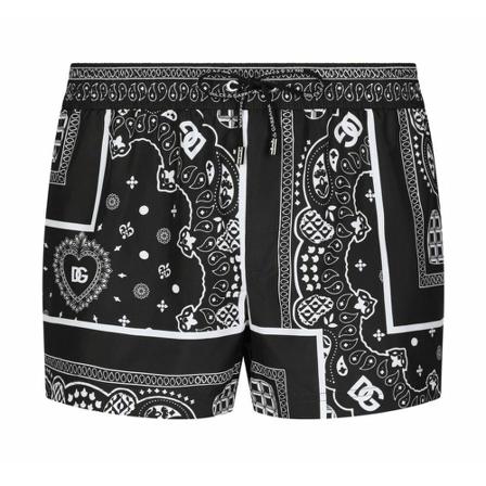 Dolce & Gabbana Beachwear Sort, Herre Badeshorts