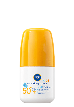 NIVEA Solkräm barn Kids Sensitive Sun Roll On SPF50+ Solskydd & solvård Unisex 50 ML