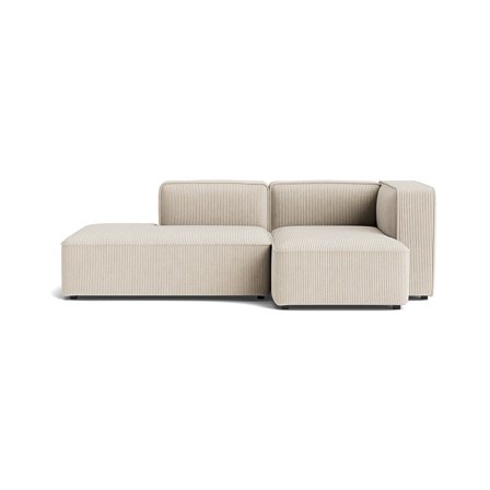Modus chaiselong sofa, højrevendt | open end - Poso Beige - 223x130x67cm - Komfortabel Chaiselong Sofa med Nozag fjedre & Koldskum - Beige