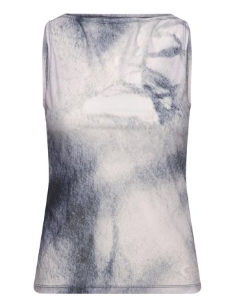 Weekday Print Sleeveless Top - Cream - S