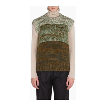Roberto Collina, Sleeveless Knitwear Bruin, Dames, Maat:S