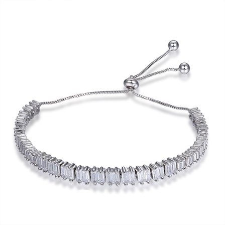 925 Sterling Silver Bead Bracelet, Beaded Ball Bracelet, Justerbar