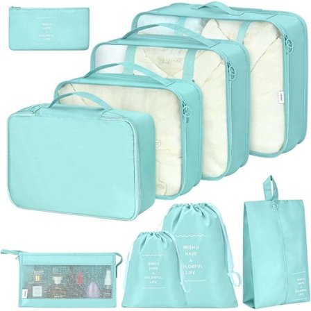 8-delars Reseorganisatör för Väskor – Vattentålig & Lättviktig Förvaring_OF