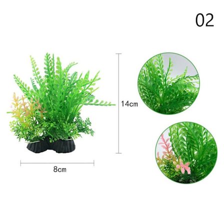 13 sorters artificiell akvariedekor s vatten ogräs prydnad Aquat