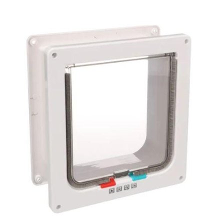 Katteluke 4-veis med Tunnel - Hvit