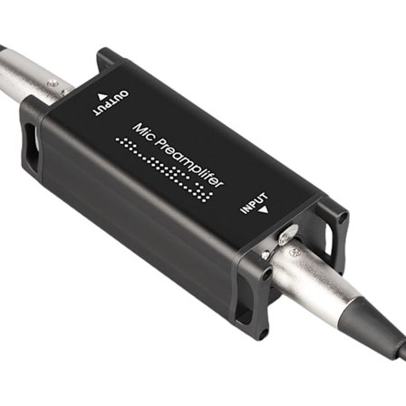 Alctron MA-1 Mic Activator, Ultra-Clean Gain, Microphone Preamp Audio Booster til studie- eller hjemmeoptagelse, Livestream