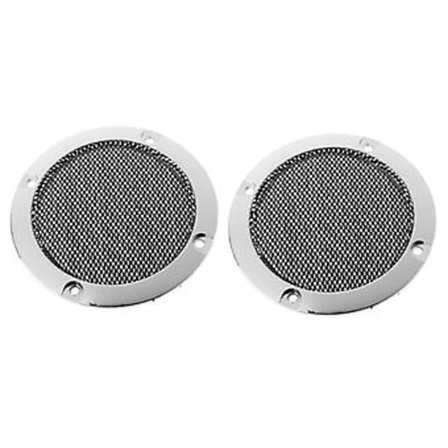 2 stk. 3" tommer Sort o Højttaler Cover Dekorativ Cirkel Metal Mesh Grill