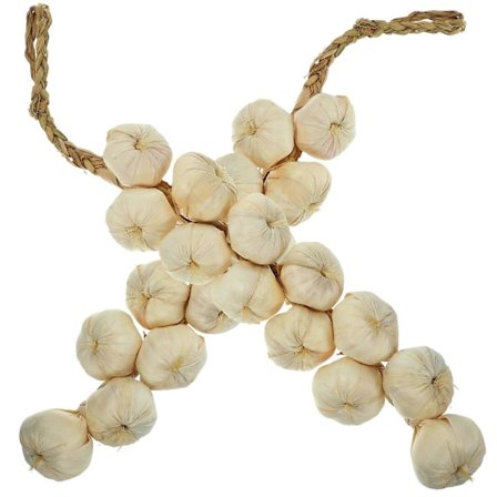 2 stk. Simuleringshvitløk Hengende Snor Kreativ Snor Fotografering Rekvisitter Kunstig Grønnsakssnor Hvit