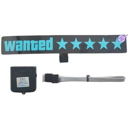 Elektrisk forrude ønsket bil LED-skilt vindue klistermærker til JDM Glow Panel tilbehør - blåt lys