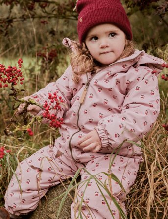 Lil'Atelier Nmflasnow10 Snowsuit Aop Fo Lil - Pink - 86