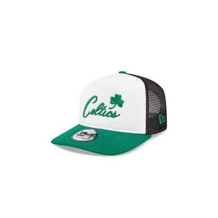 Herr New Era Boston Celtics Team Color A-Frame Trucker Cap - Grön - 60285234