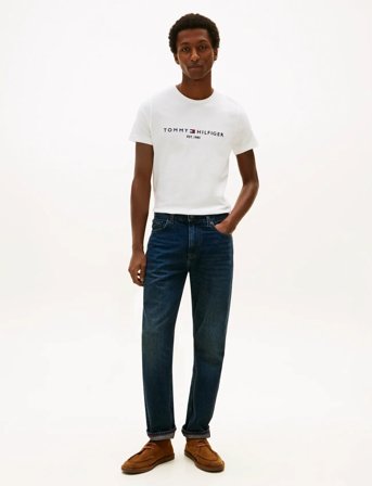 Tommy Hilfiger Core Tommy Logo Tee - White - XXL