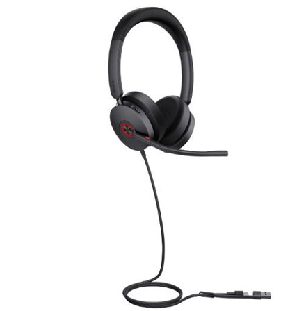YEALINK Headset UH48 Dual Teams USB-C/A - Lyreco - Kontorsmaskiner - Headset och telefoner - Headset - Trådlösa