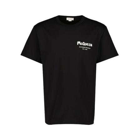 Alexander McQueen T-Shirts Sort, Herre