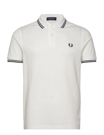 Twin Tipped Fp Shirt White Fred Perry