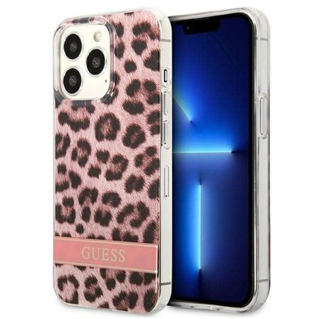 Guess GUHCP13LHSLEOP iPhone 13 Pro / 13 6,1" pink/pink hardcase Leopard