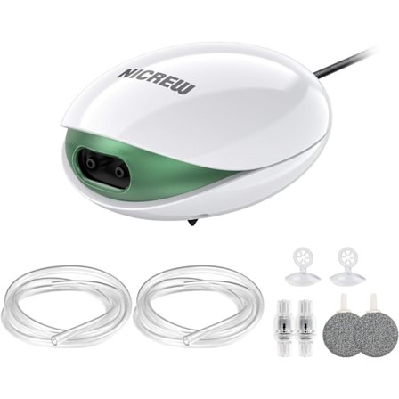 Akvarie Luftpumpe Ultra-stille Pumpe <35 DB med 2.5W X-5 Boble St