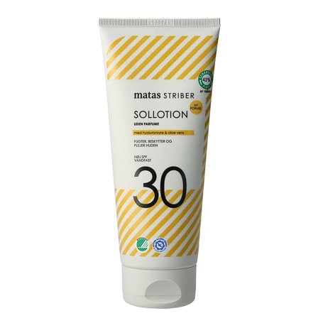 3 for 2 - Matas Striber Sollotion SPF30 Uden Parfume 200 ml, Skincare, Solpleje, Solcreme