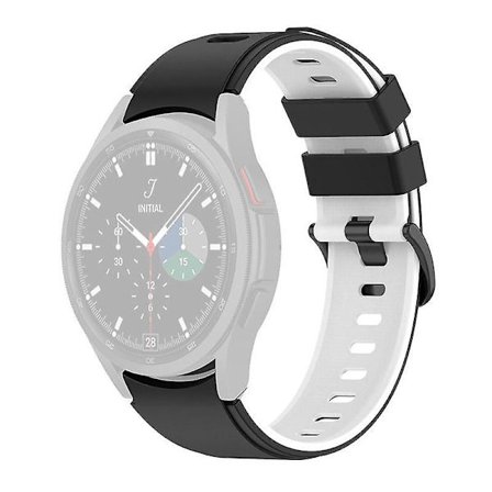 Dobbelt-farvet Silikonrem Til Galaxy Watch4/5/6 40mm 44mm/Watch6 Classic 43mm 47mm/Watch 5 Pro 45mm