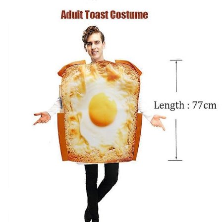 Par Pizza Croissant Donut Jordbær Avocado Tun toast Udklædningskostume Mad Halloween Kostume til Voksne - Perfekt