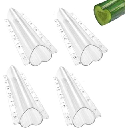 4pcs Cucumber Mold Transparent Vegetable Fruit Planting Mold Growth Observation