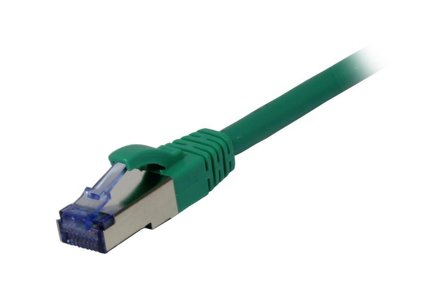 SYNERGY Patchkabel RJ45, CAT6A 500Mhz,20m, grün, S-STP(S/FTP), Komponent getestet, AWG26, Synergy 21