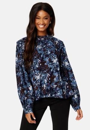 Object Collectors Item Rawena L/S Top Sky Captain AOP:Bijo 36 Sky Captain AOP:Bijo Hverdagstopper Dam