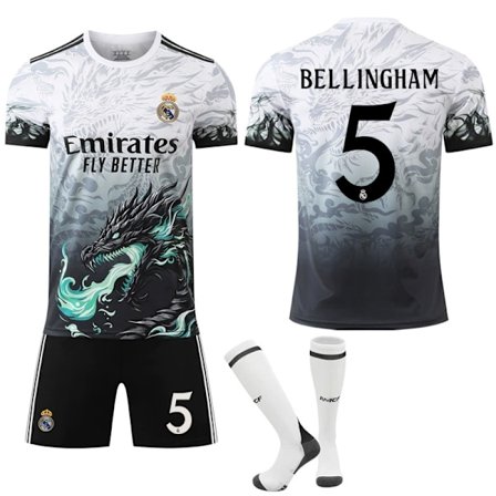2024-2025 Real Madrid Barn Vuxen Specialutgåva Tröja Fotbollströja No.5 Bellingham