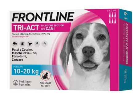 Frontline Tri-Act Soluzione Spot-On Cani 10-20Kg 6x2ml