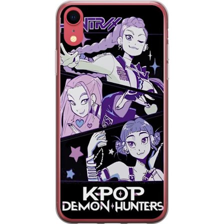 Yhteensopiva Puhelinkuori Apple iPhone XR Kpop Demon Hunters Huntrix Trio Tytöt Violetit tähdet Retro-idoli Taidetta