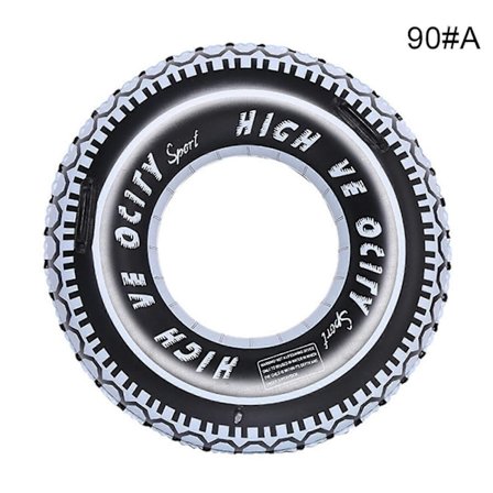 Uppblåsbar Badring för Barn och Vuxna, Donut Pool Float, Donuts Ring, Mud Master Däck (FMY)