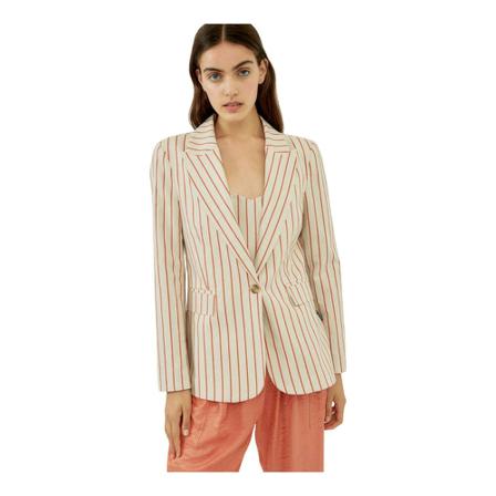 Silvian Heach, Single-breasted jacket Beige, Dames, Maat:M,Patches