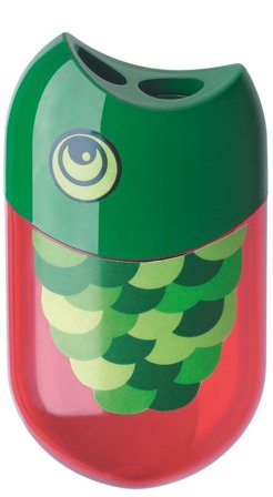 FABER-CASTELL Doppelspitzdose Fisch inkl. Radierer