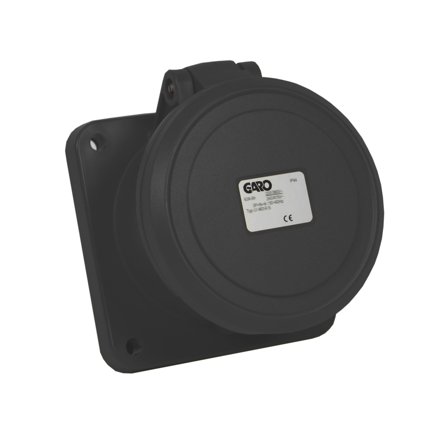 Garo UI 463-5 S Paneluttak IP44, 5-polet, 63 A Svart, 5 h, Stikkontakter & kabler