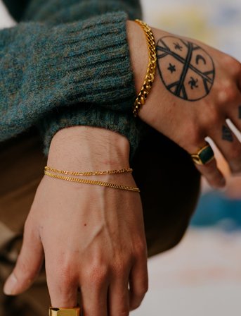 IX Studios Ix Figaro Bracelet - Gold - 18 cm