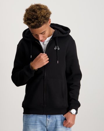 MAGGIORE M Logo Fleece Zip Hoodie Musta Hupparit/Hoodie Pojat - Kids Brand Store