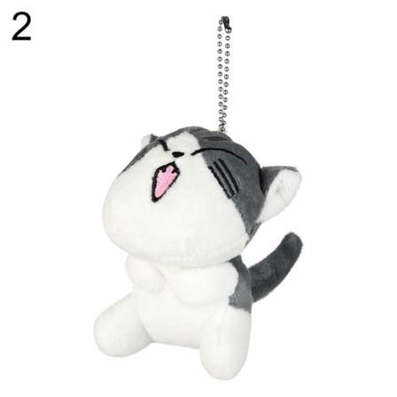 9cm Ca Cat Plysch Fylld Docka Nyckelring