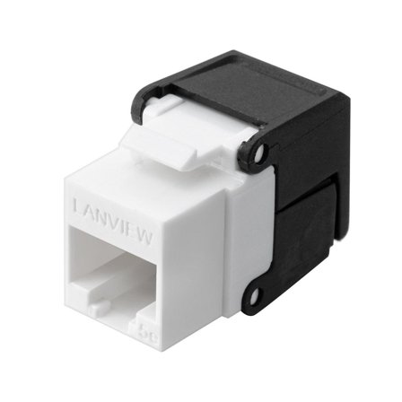 Lanview modulinnlegg - Cat 5e, unshielded, flip