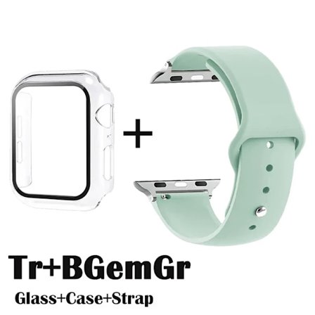 Glas+Fodral+Armband för Apple Watch Band 49mm 46mm 45mm 44mm 41 40 38mm Skärmskydd för Apple IWatch Series 10 9 8 7 6 SE 5 4