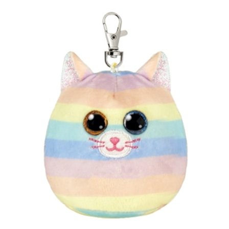 TY Squishy Beanies Clip Heather, Cat